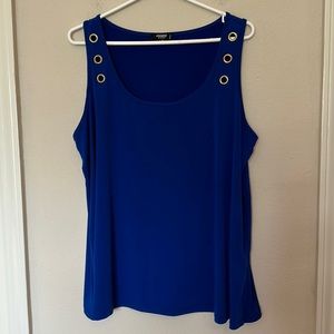 Premise Studio Royal Blue Embellished Top